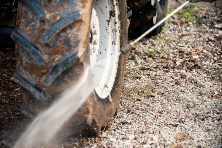 Agricultural pressure washing